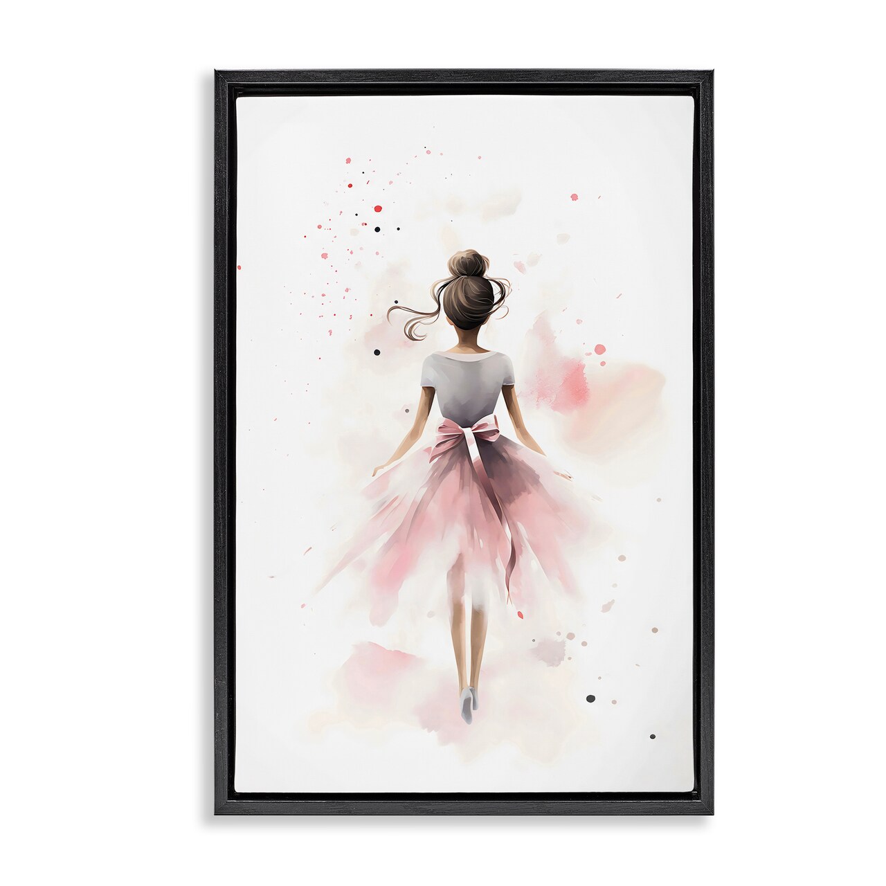 Stupell Industries Speckled Ballerina View Floating Frame, design by Creative Studio
